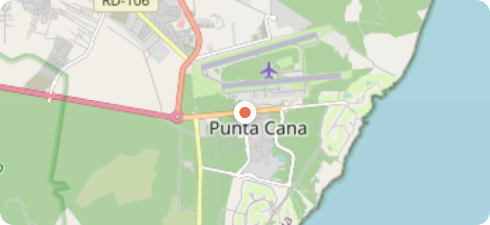 OpenStreetMap screenshot of Punta Cana, Dominican Republic